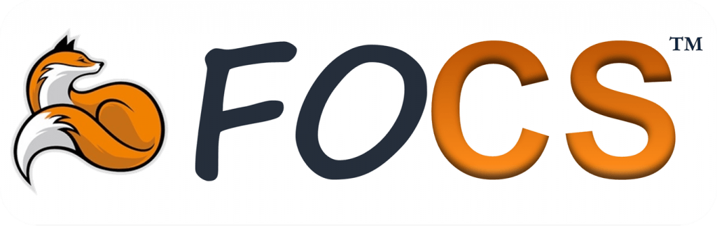 Logotipo da nossa ferramenta de otimização logística, o FOCS.